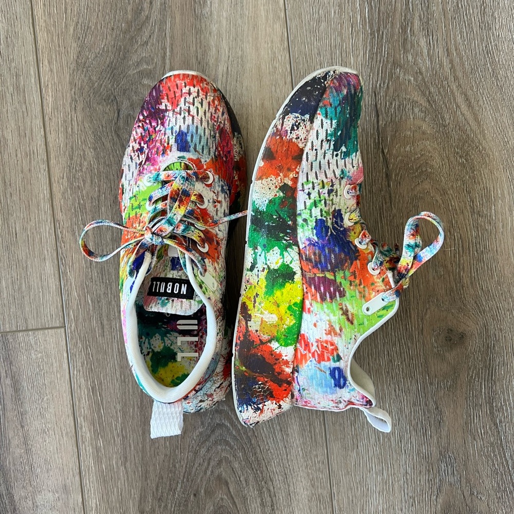 NOBULL women's rainbow multicolor sneakers size 9